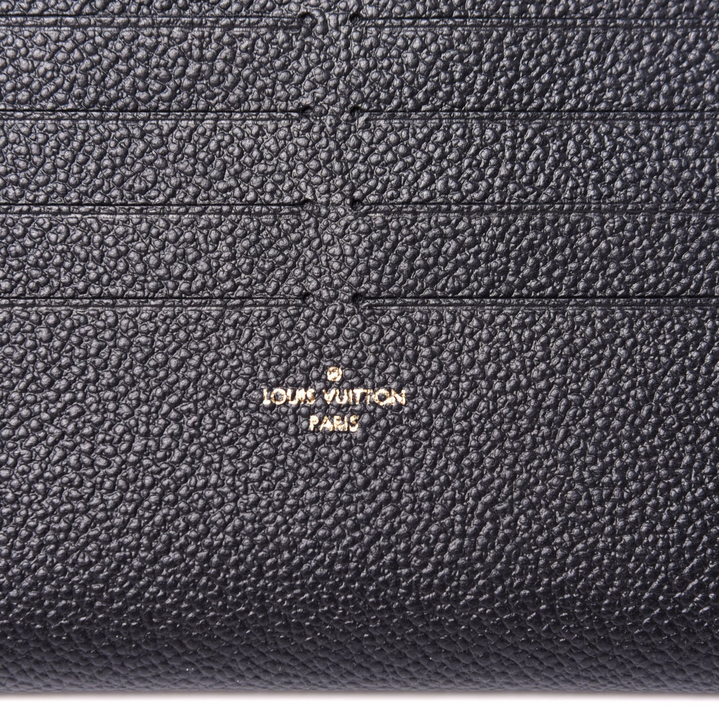 Calfskin Felicie Chain Wallet Card Holder Insert Black