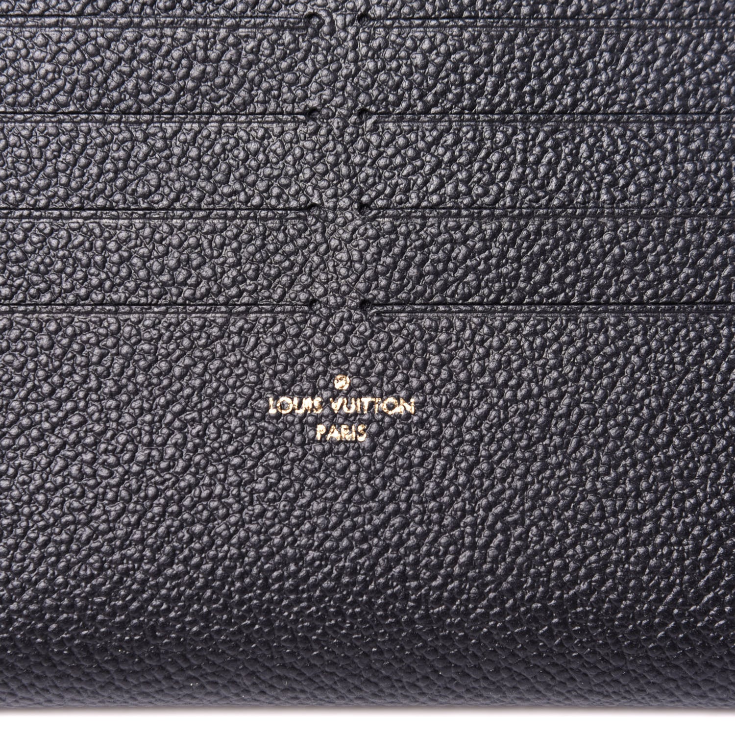 Louis Vuitton Calfskin Felicie Chain Wallet Card Holder Insert Black 8 of 8