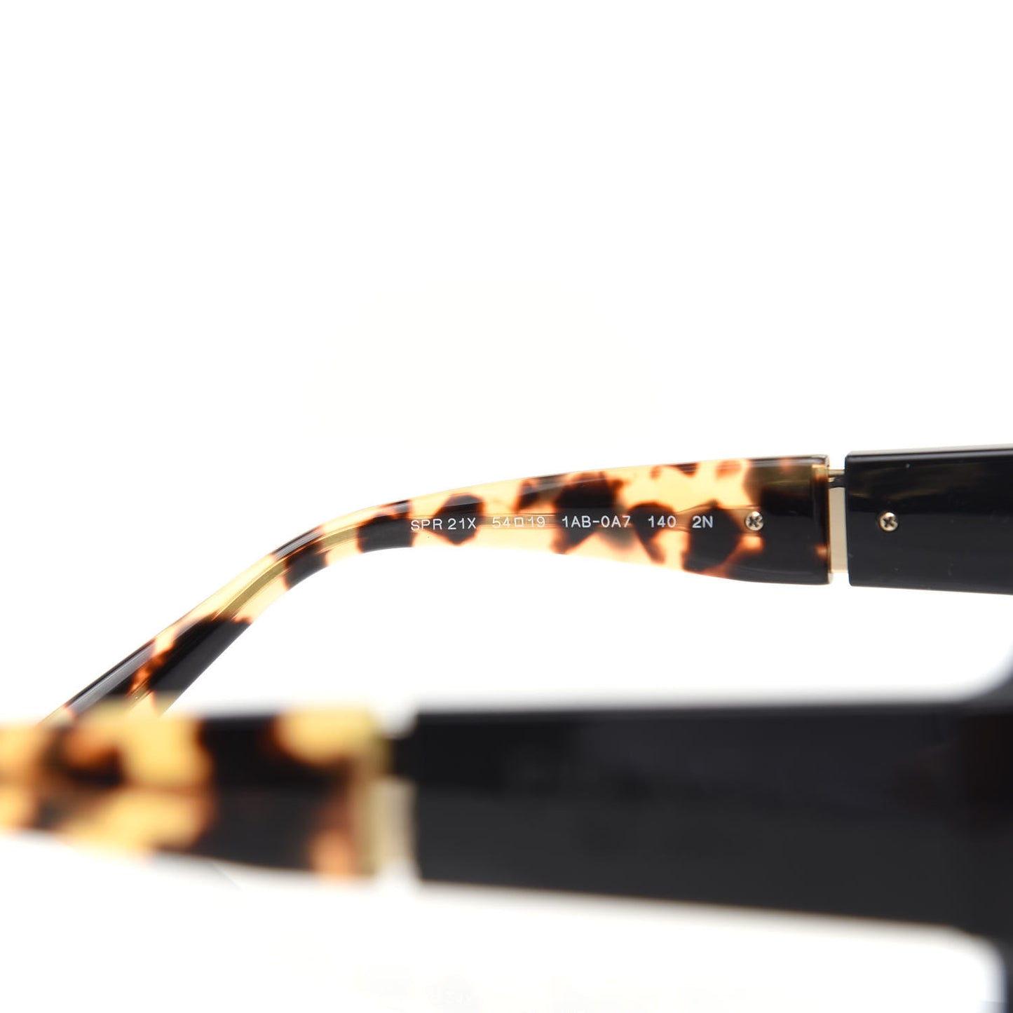 Oversized Monochrome Sunglasses SPR 21X Black Tortoise