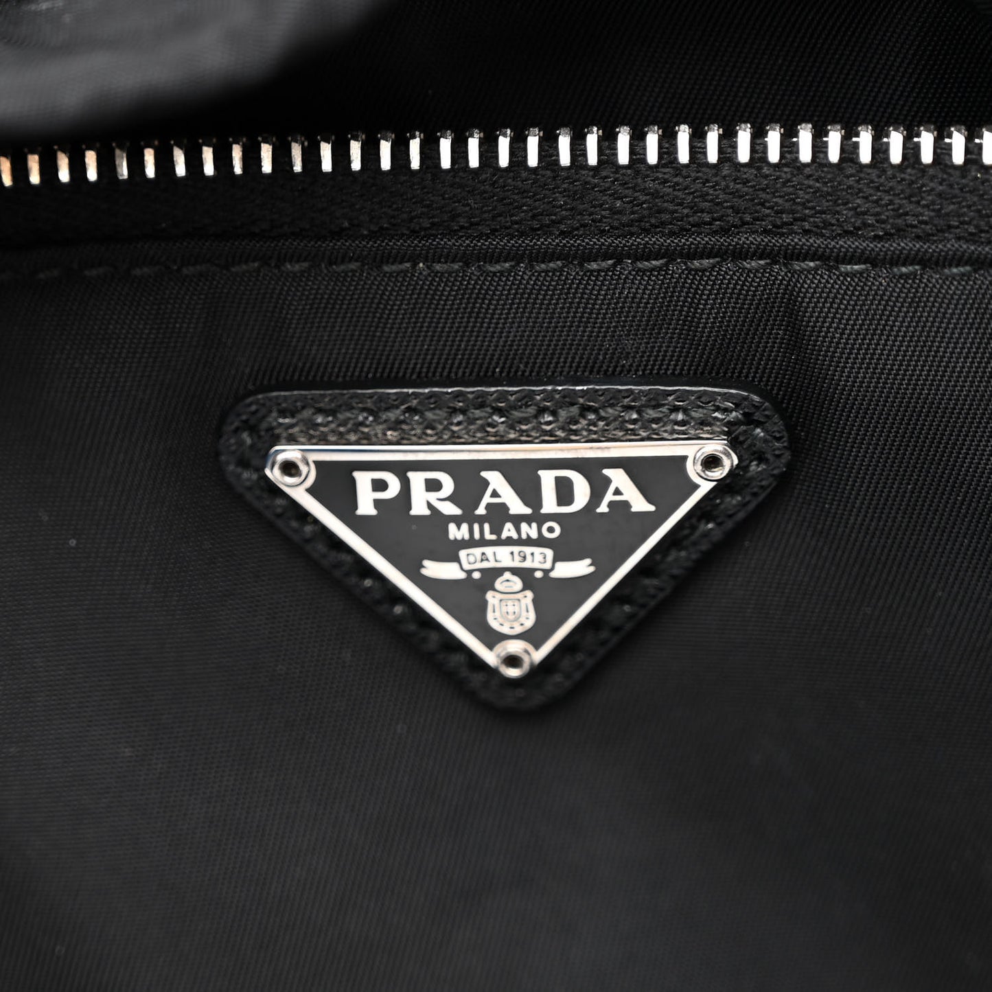 Re-Nylon Saffiano Medium Backpack Black