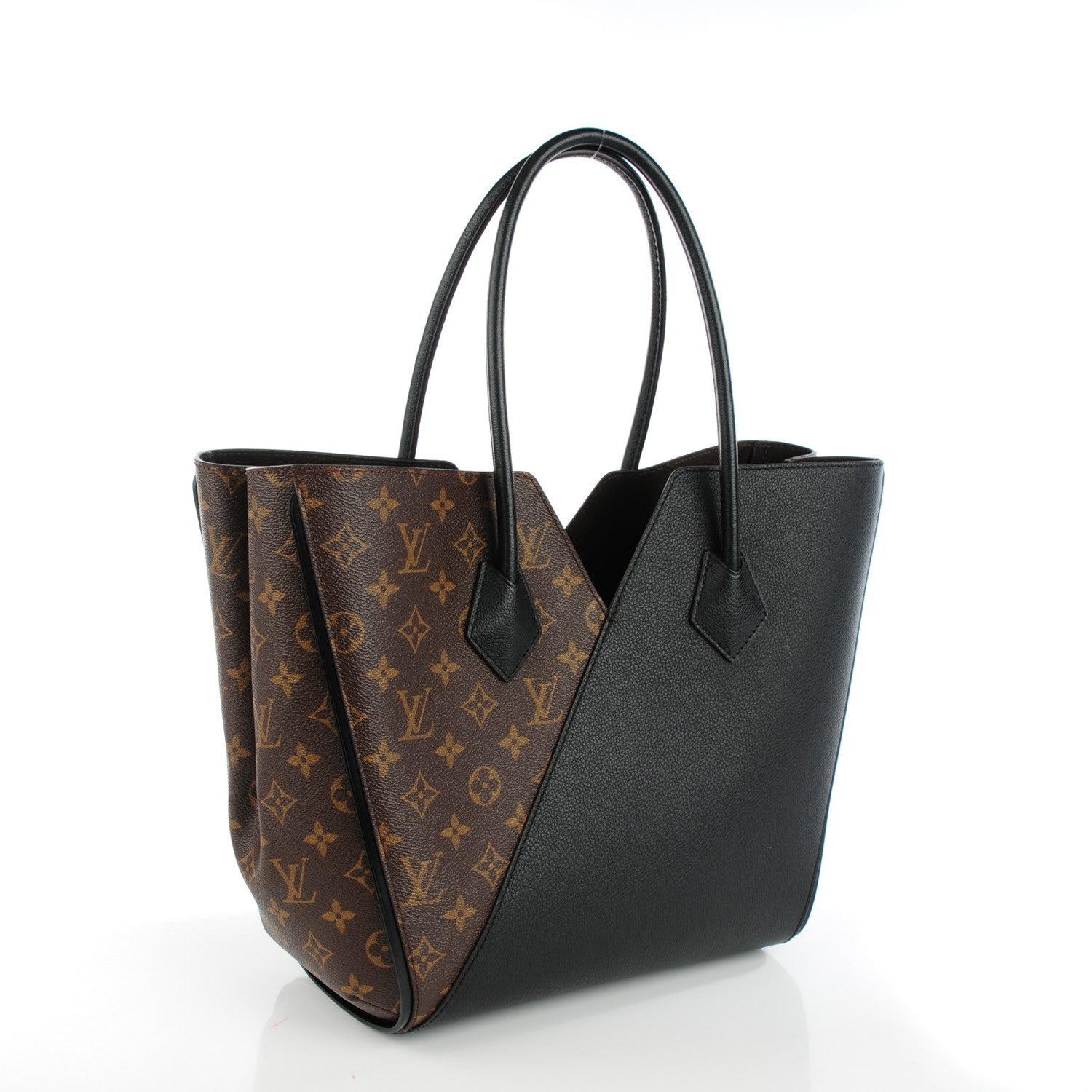 Louis Vuitton Calfskin Monogram Kimono Tote Black 3 of 7