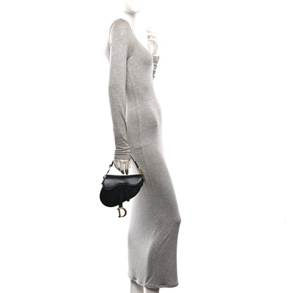 Christian Dior Calfskin Mini Saddle Bag Black 2 of 8
