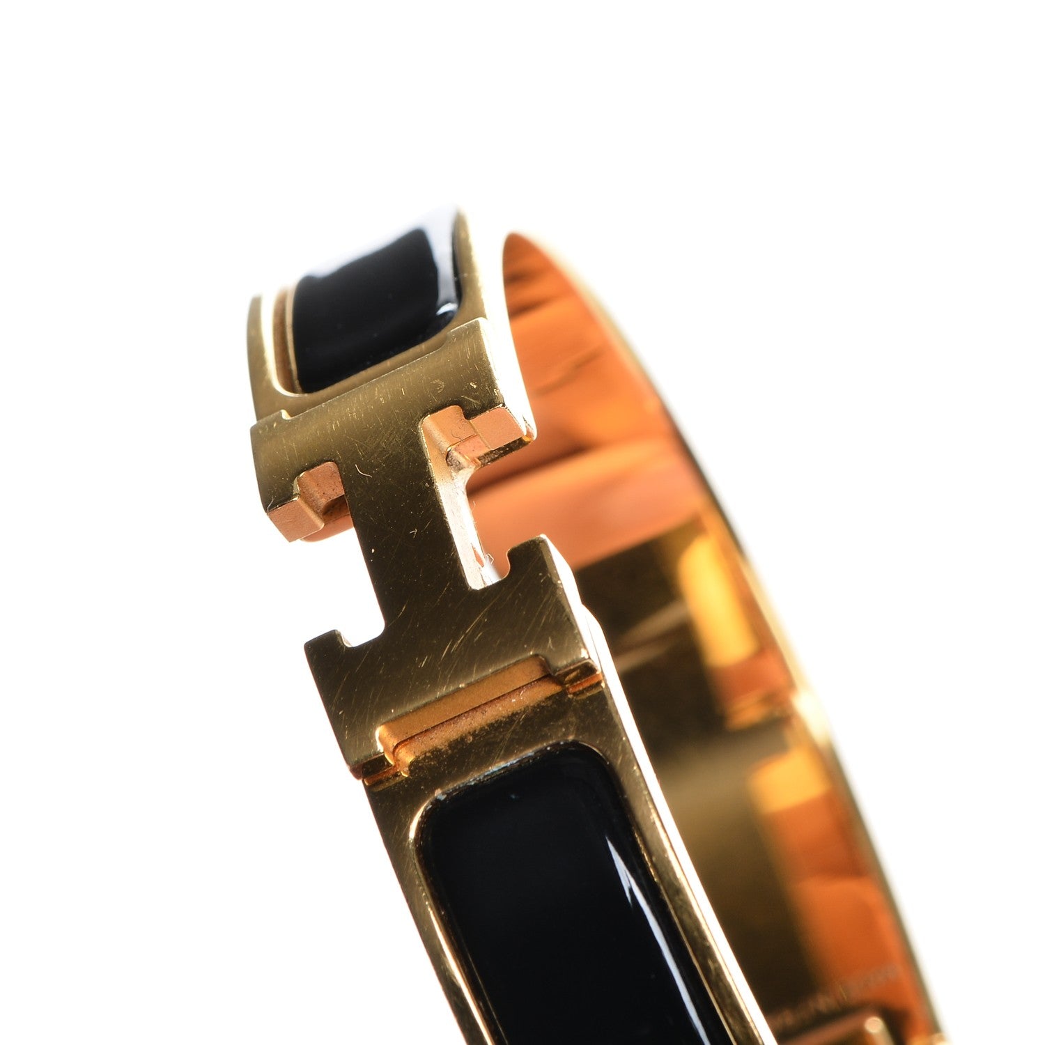 Hermes Enamel Narrow Clic Clac H Bracelet PM Black 5 of 5