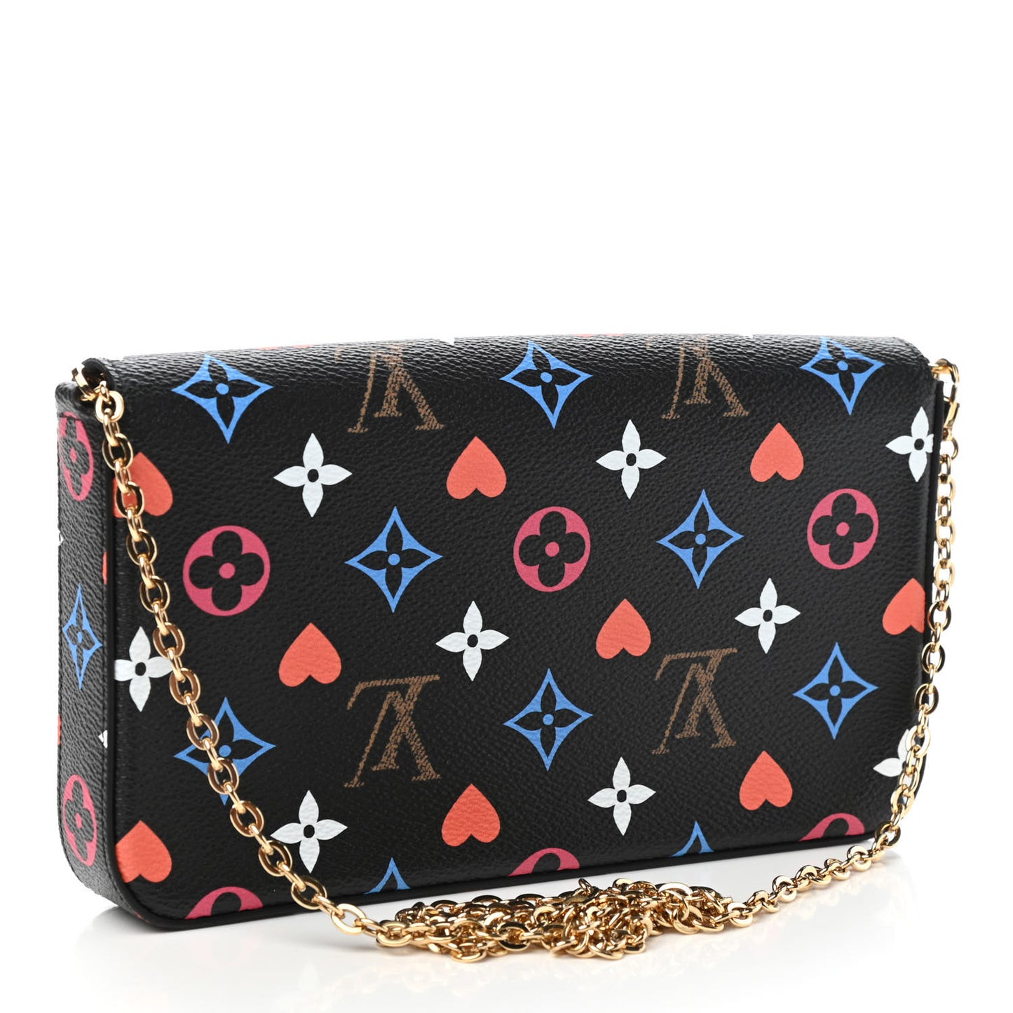 Game On Felicie Chain Wallet Black