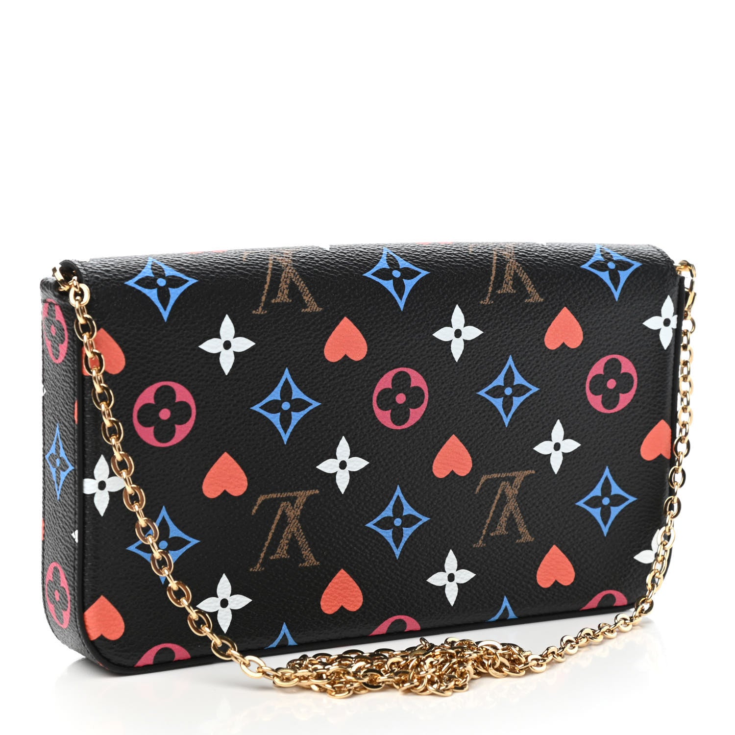 Louis Vuitton Game On Felicie Chain Wallet Black 4 of 11