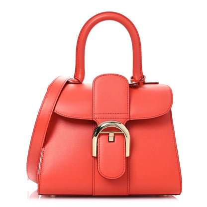 Delvaux Box Calfskin Mini Brillant Satchel Coral 1 of 12