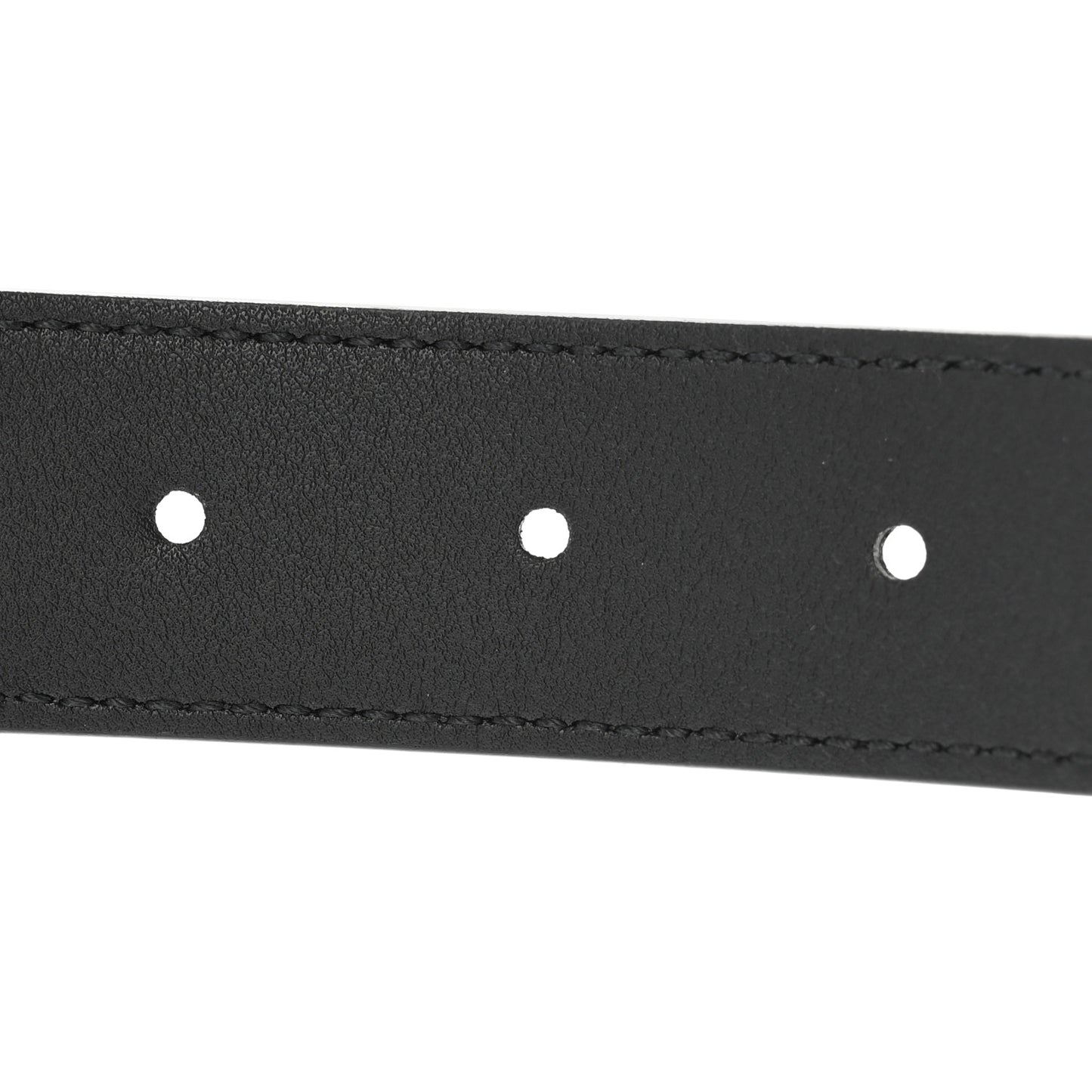 GG Supreme Monogram Matte Plutone Calfskin Double G 30mm Belt 95 38 Beige Ebony Black