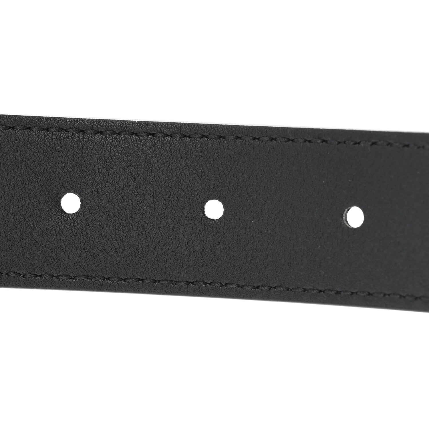 Gucci GG Supreme Monogram Matte Plutone Calfskin Double G 30mm Belt 95 38 Beige Ebony Black 5 of 6