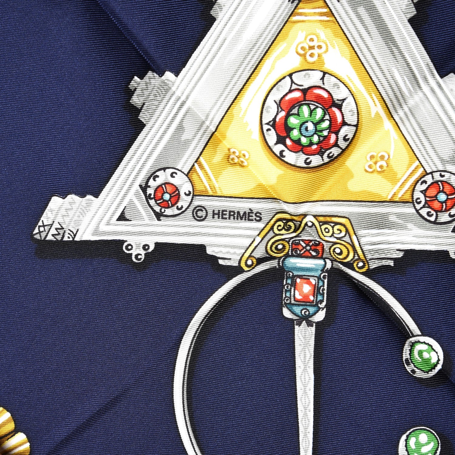 Hermes Silk Parures Des Sables Scarf 90 6 of 6