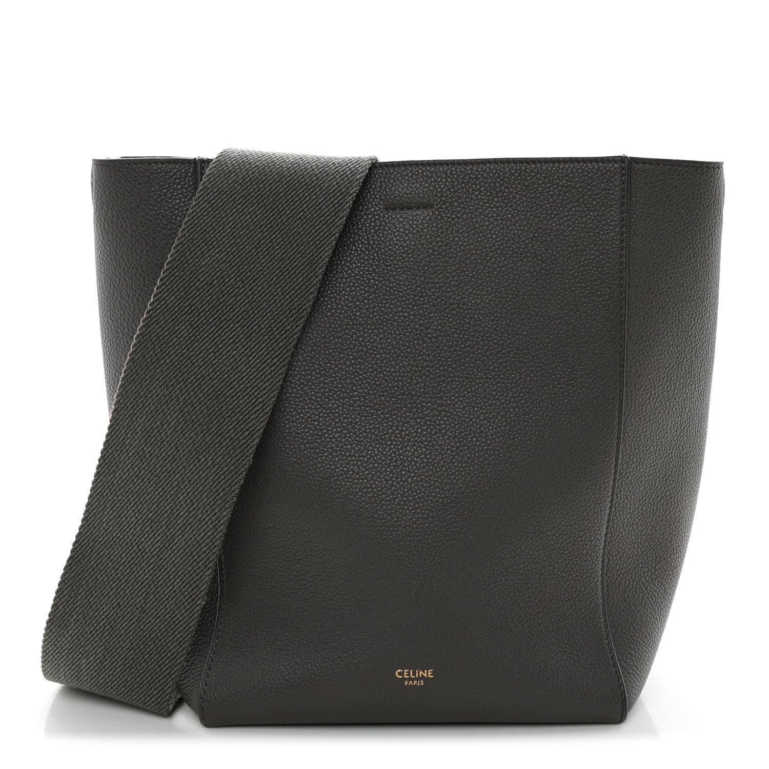 Celine Soft Grained Calfskin Small Sangle Bucket Bag Kohl 1 of 10