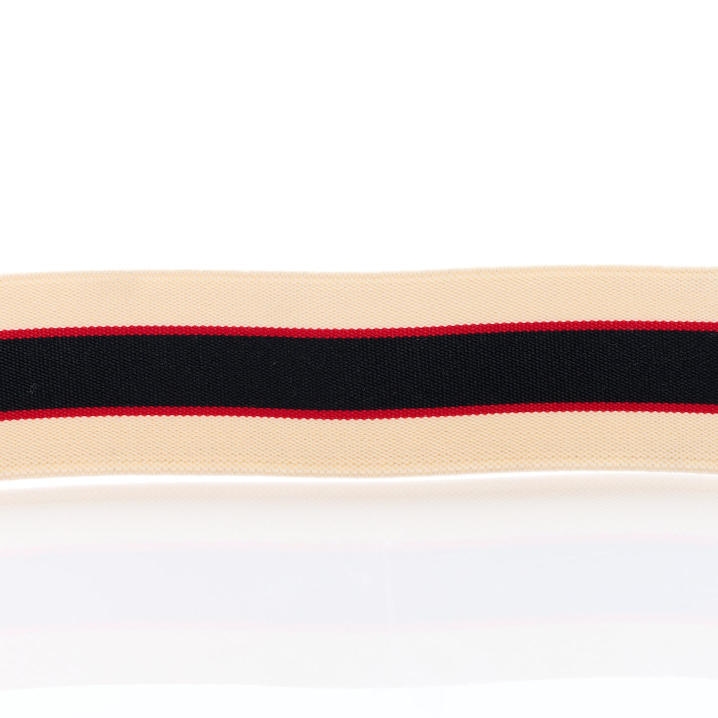 Jacquard Crystal Stripe Double G Belt 85 34 White