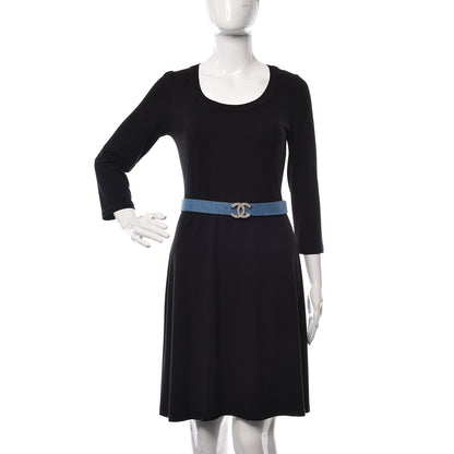 Chanel Denim CC Belt 75 30 Blue 2 of 8