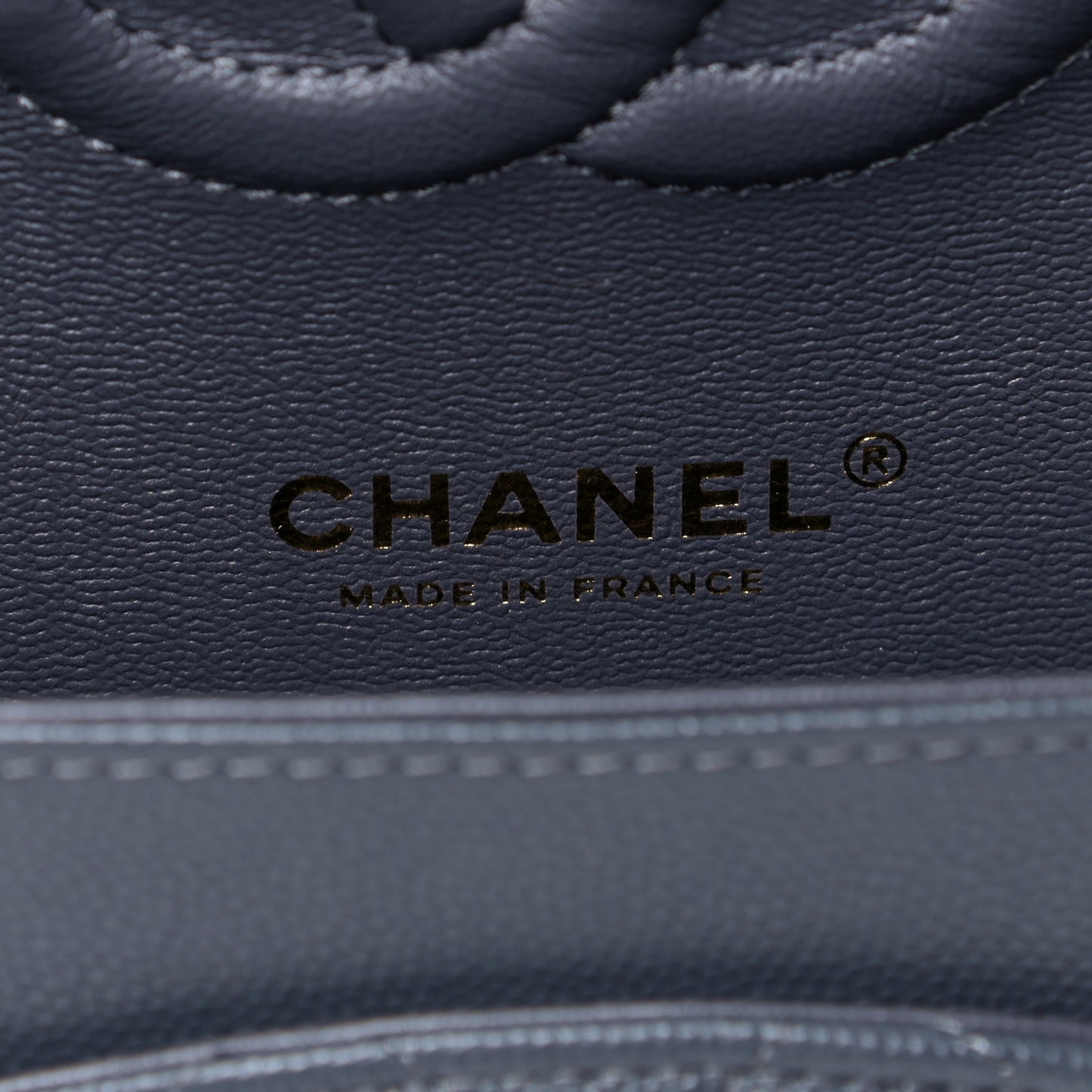 Caviar Quilted Medium Double Flap Dark Grey