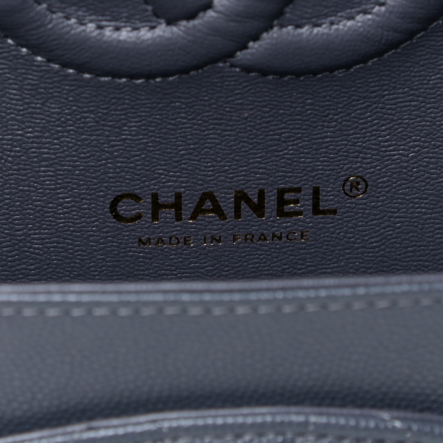 Chanel Caviar Quilted Medium Double Flap Dark Grey 5 of 5