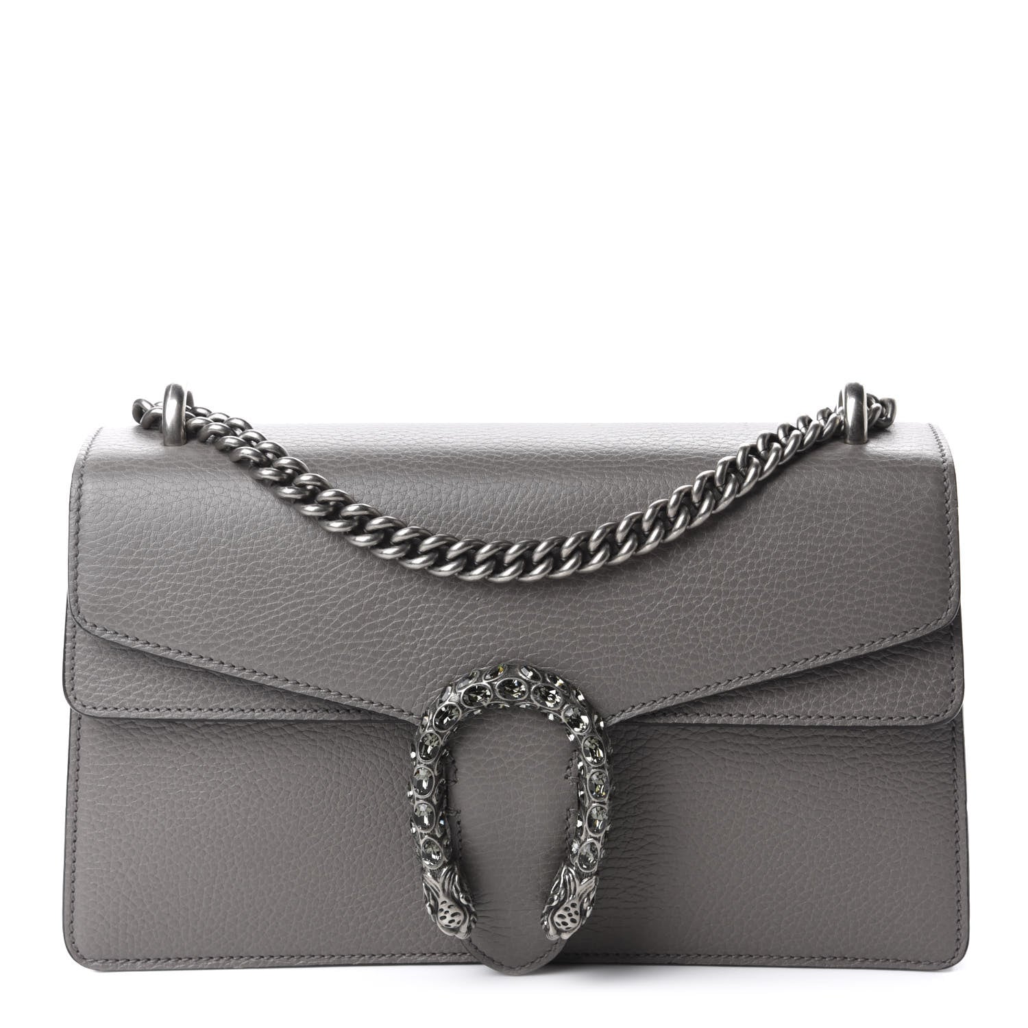 Gucci Pebbled Calfskin Small Dionysus Shoulder Bag Dusty Grey 1 of 10
