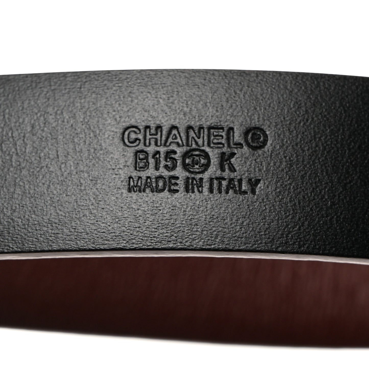 Calfskin Belt 95 38 Burgundy