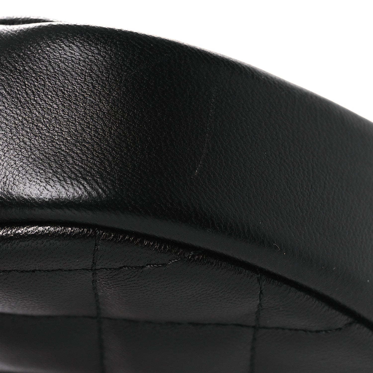 Chanel Lambskin Quilted Zip Around Classic Coin Purse Black 6 of 7