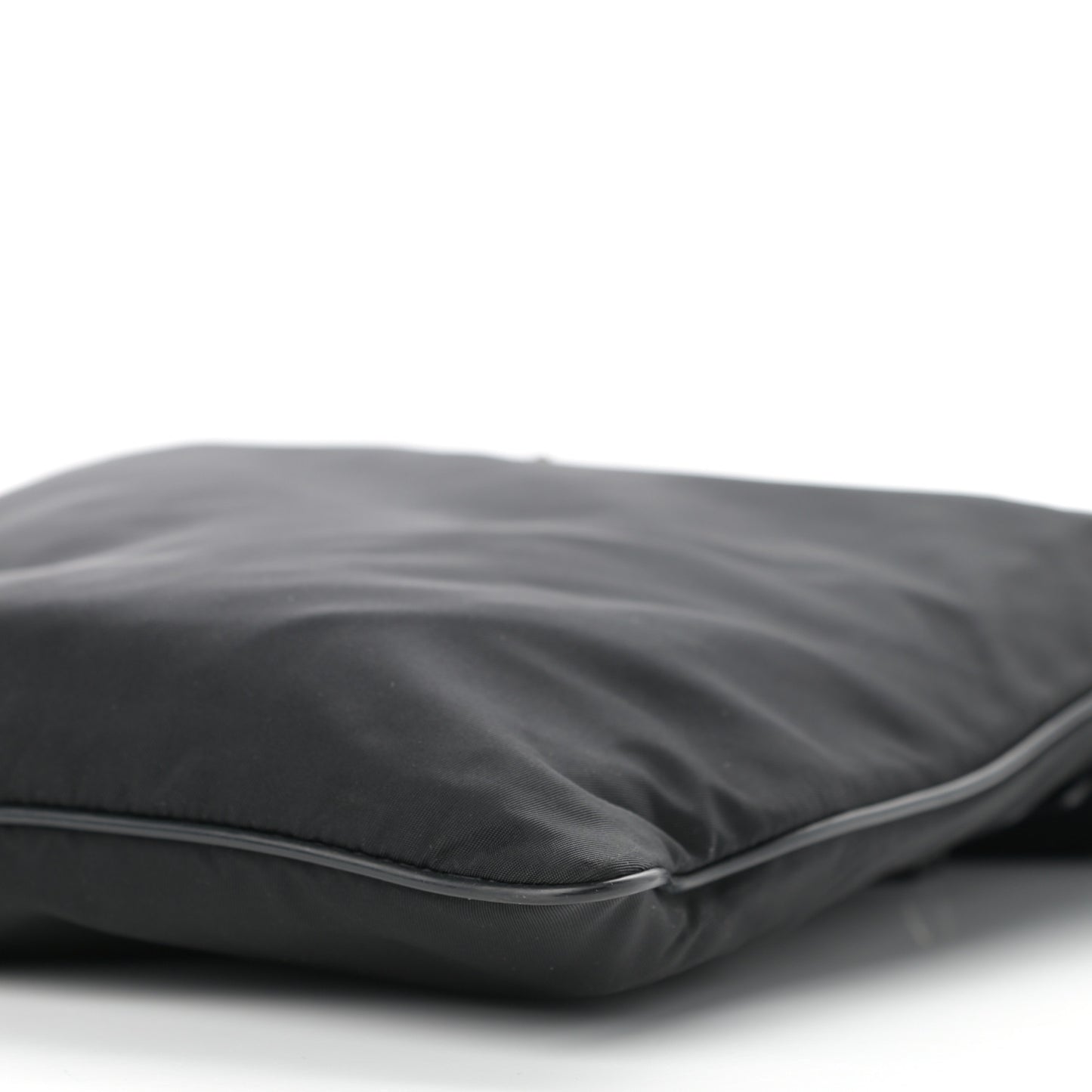 Nylon Vela Flat Messenger Bag Black
