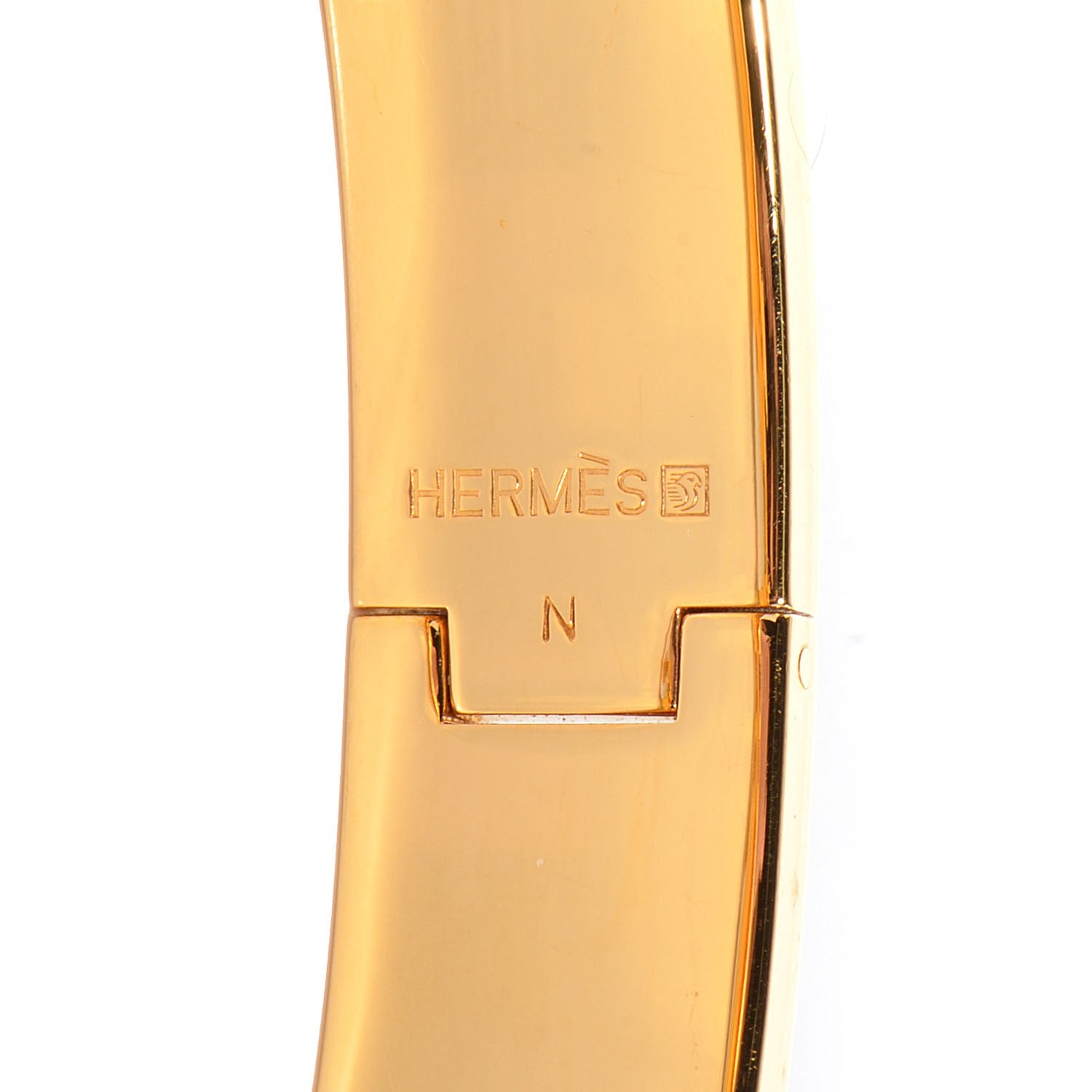 Hermes Enamel Narrow Clic Clac H Bracelet GM Moka 4 of 5