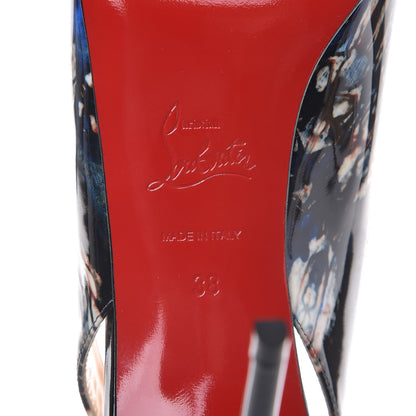 Christian Louboutin Patent Bazin Private Number 100 Pumps 38 Black 6 of 8