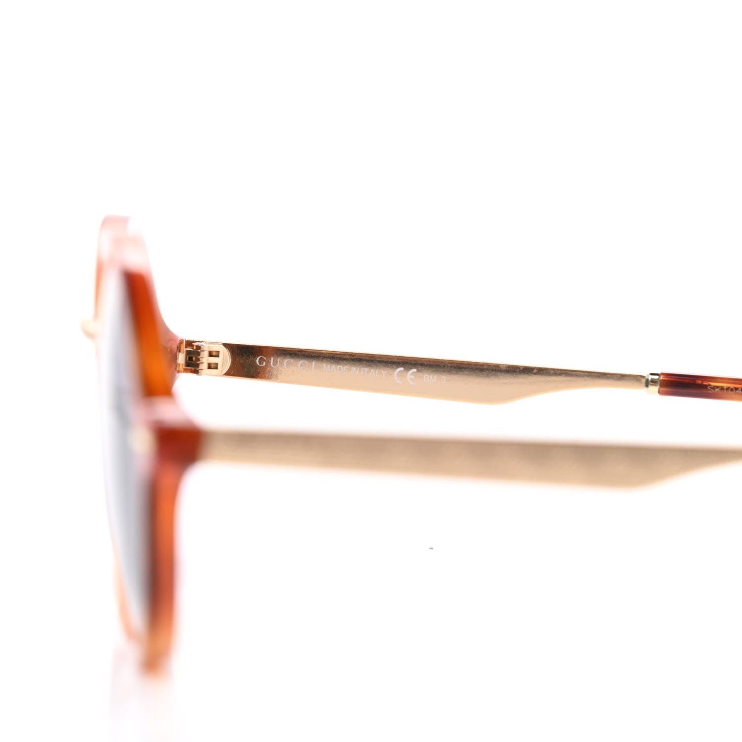 Gucci Acetate Round Frame Sunglasses GG1156/S Havana 6 of 8