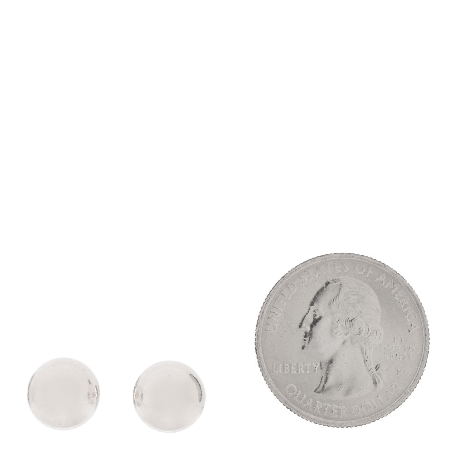 Tiffany Sterling Silver 10mm HardWear Ball Earrings 2 of 4