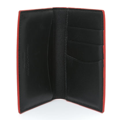 Alexander McQueen Grained Calfskin Small Skull Pocket Organizer Red 5 of 10
