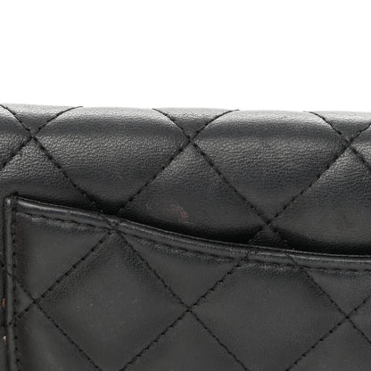 Chanel Lambskin Quilted Yen Wallet Black 16 of 18