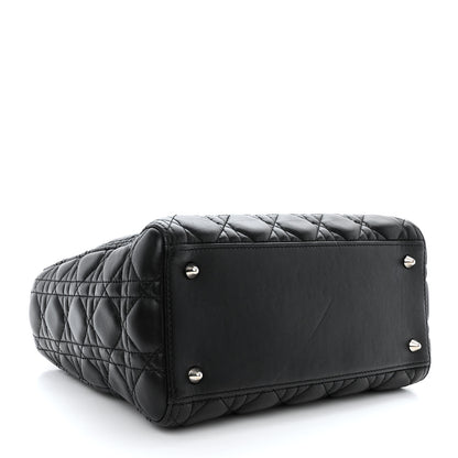 Christian Dior Lambskin Cannage Medium Lady Dior Black 4 of 13