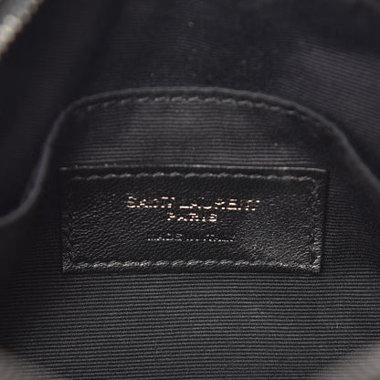 Saint Laurent Calfskin Matelasse Monogram Lou Belt Bag Black 6 of 8