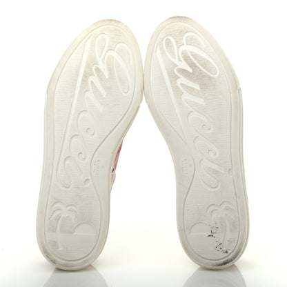 Gucci GG Monogram Calfskin Womens Low Top Sneakers 37 Pink Soft Pink 5 of 7