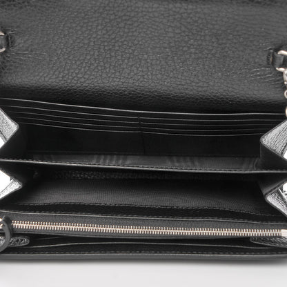 Gucci Calfskin Mini Dionysus Chain Wallet Black 5 of 8