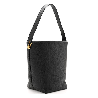 The Row Grained Calfskin Small N/S Hook Tote Black 3 of 9