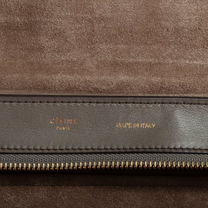 Celine Calfskin and Suede Large Tri-Color Trapeze Granite 6 of 9