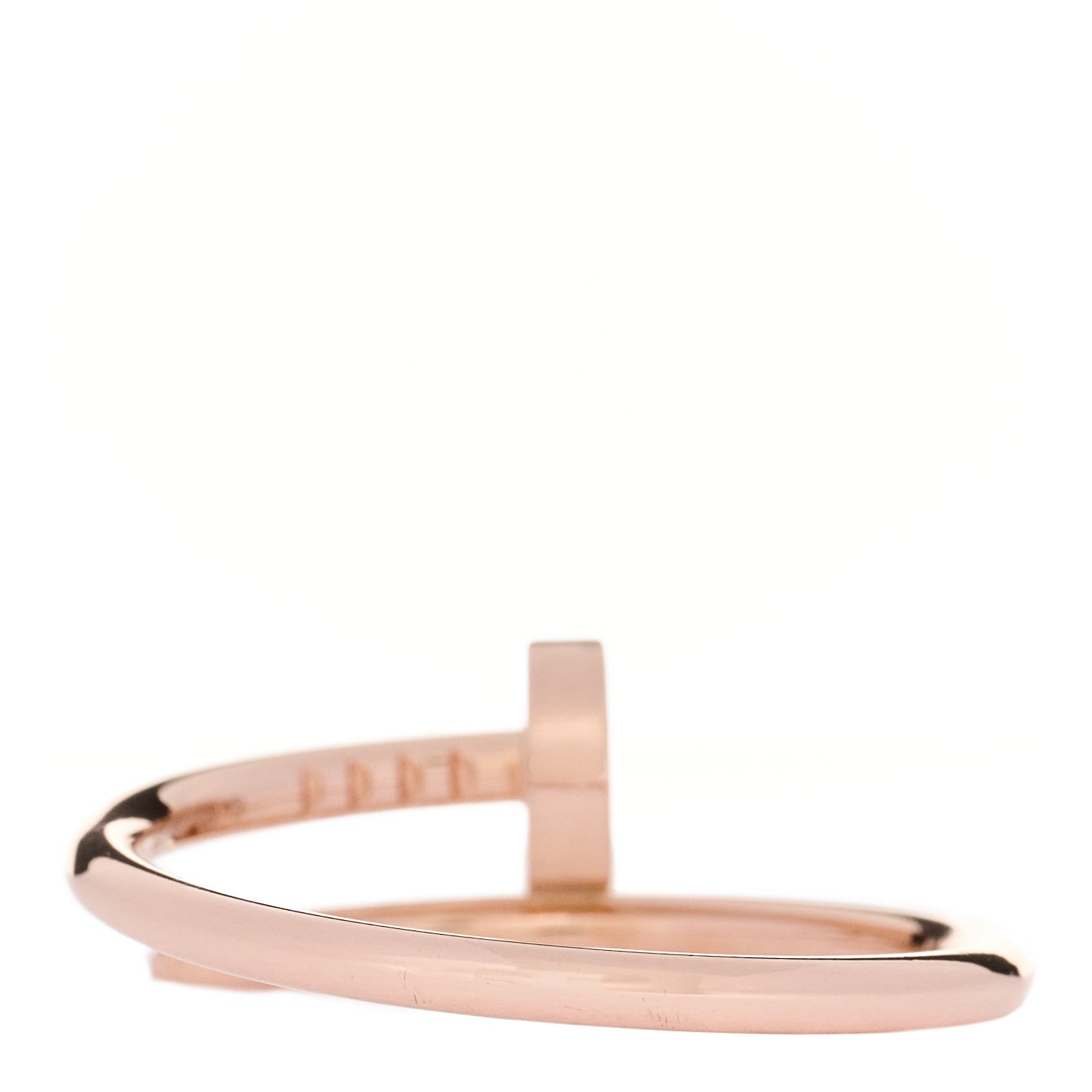 Cartier 18K Pink Gold Small Juste Un Clou Ring 55 7.25 3 of 6