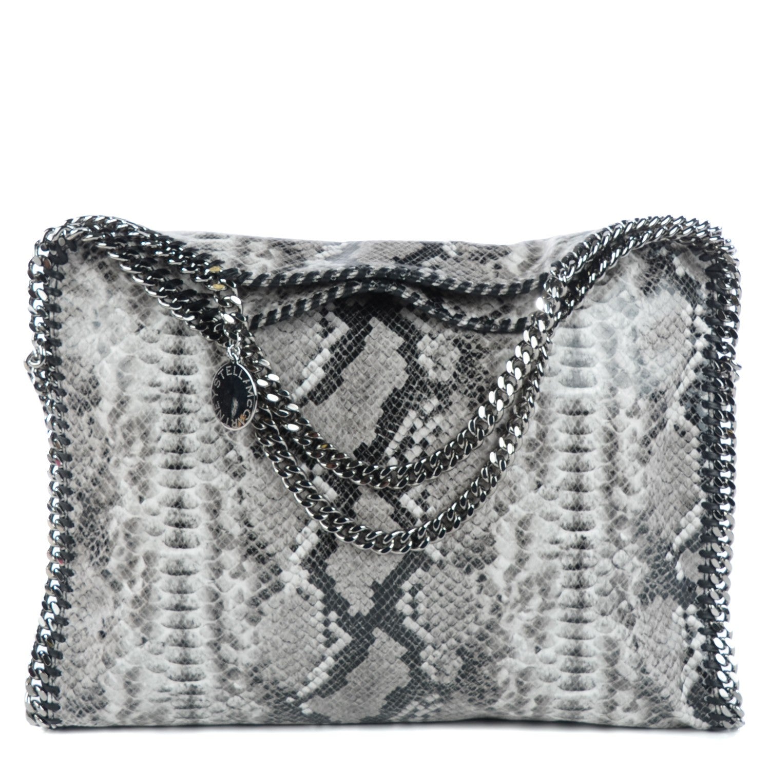 Stella McCartney Eco Python Big Falabella Tote Grey 1 of 9