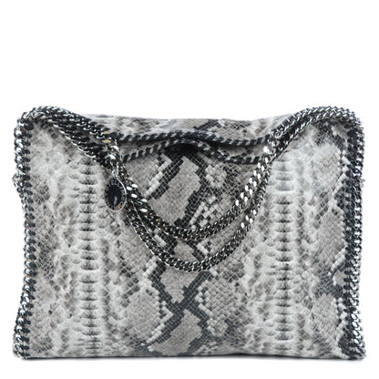Stella McCartney Eco Python Big Falabella Tote Grey 1 of 9