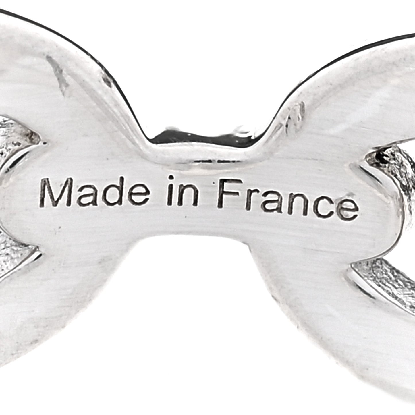 Sterling Silver PM Chaine d'Ancre Enchainee Band Ring 56 7.75