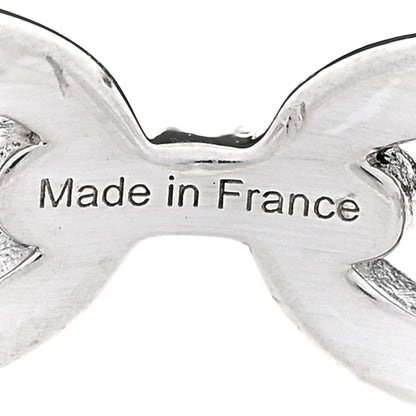Hermes Sterling Silver PM Chaine d'Ancre Enchainee Band Ring 56 7.75 5 of 9