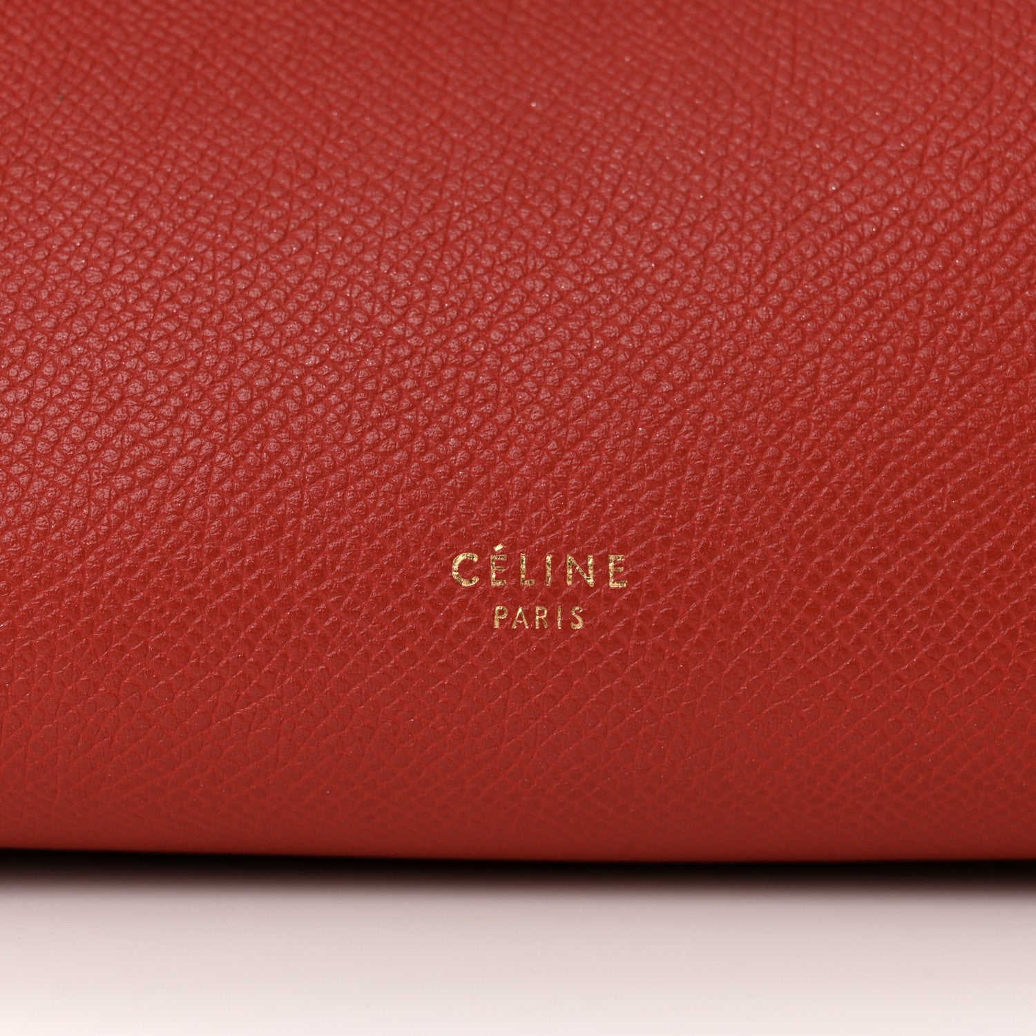 Celine Grained Calfskin Mini Belt Bag Coquelicot 10 of 10