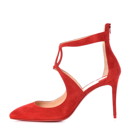 Christian Louboutin Veau Velours Rosas 85 Pumps 37.5 Loubi 1 of 8