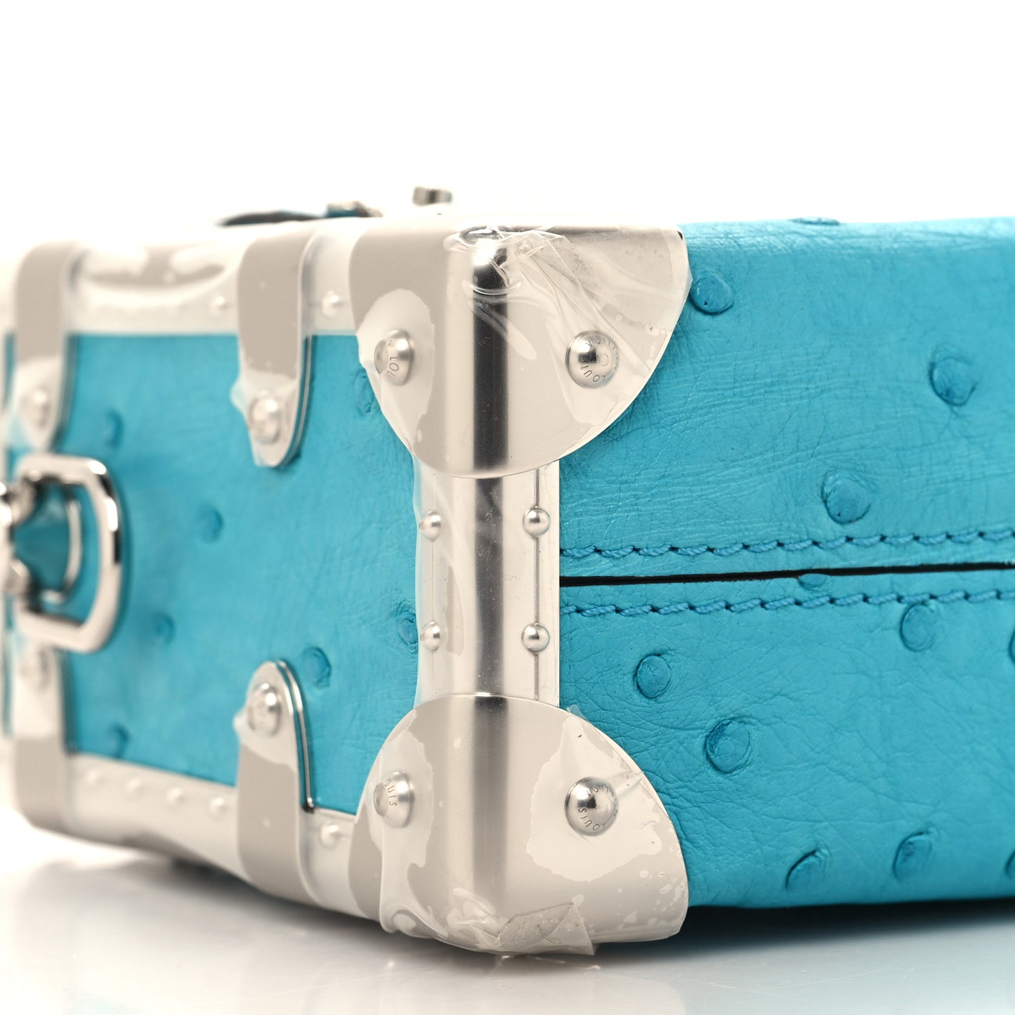 Ostrich Side Trunk PM Candy Blue