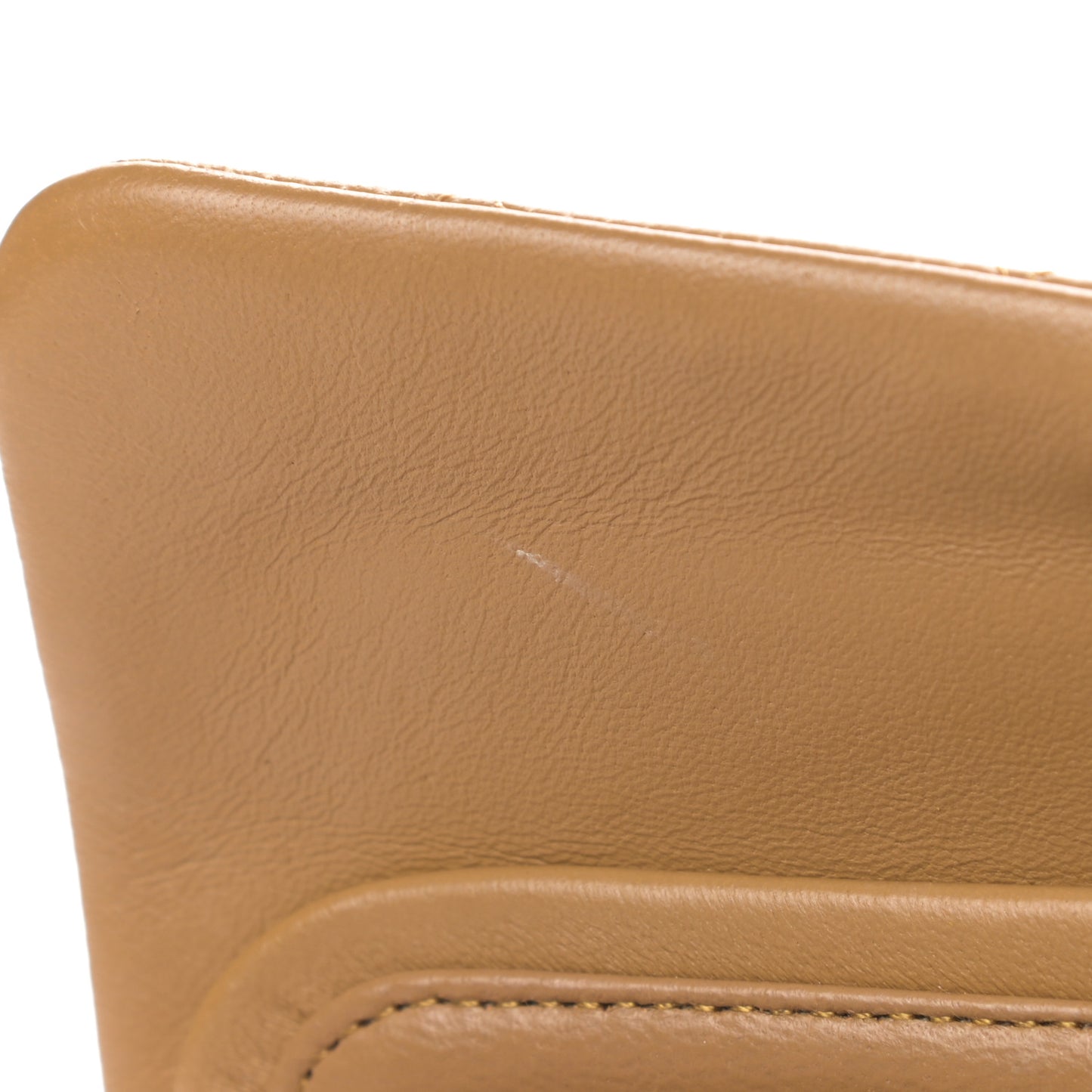 Lambskin Quilted Small Double Flap Beige