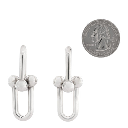 Tiffany Sterling Silver Large HardWear Link Earrings 2 of 5