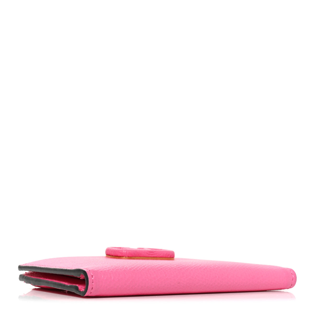 Calfskin Vlogo Zip Wallet Feminine Pink