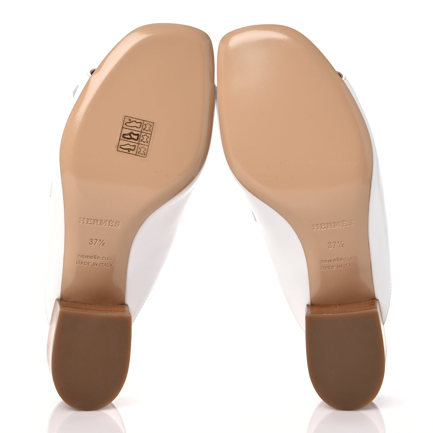 Calfskin Alma Mules 37.5 White