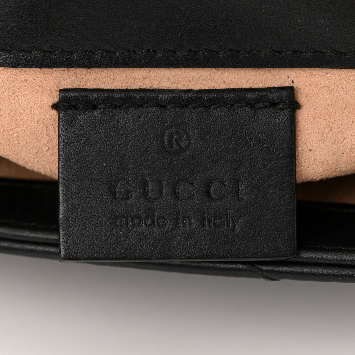 Gucci Calfskin Matelasse Super Mini GG Marmont Shoulder Bag Black 6 of 12