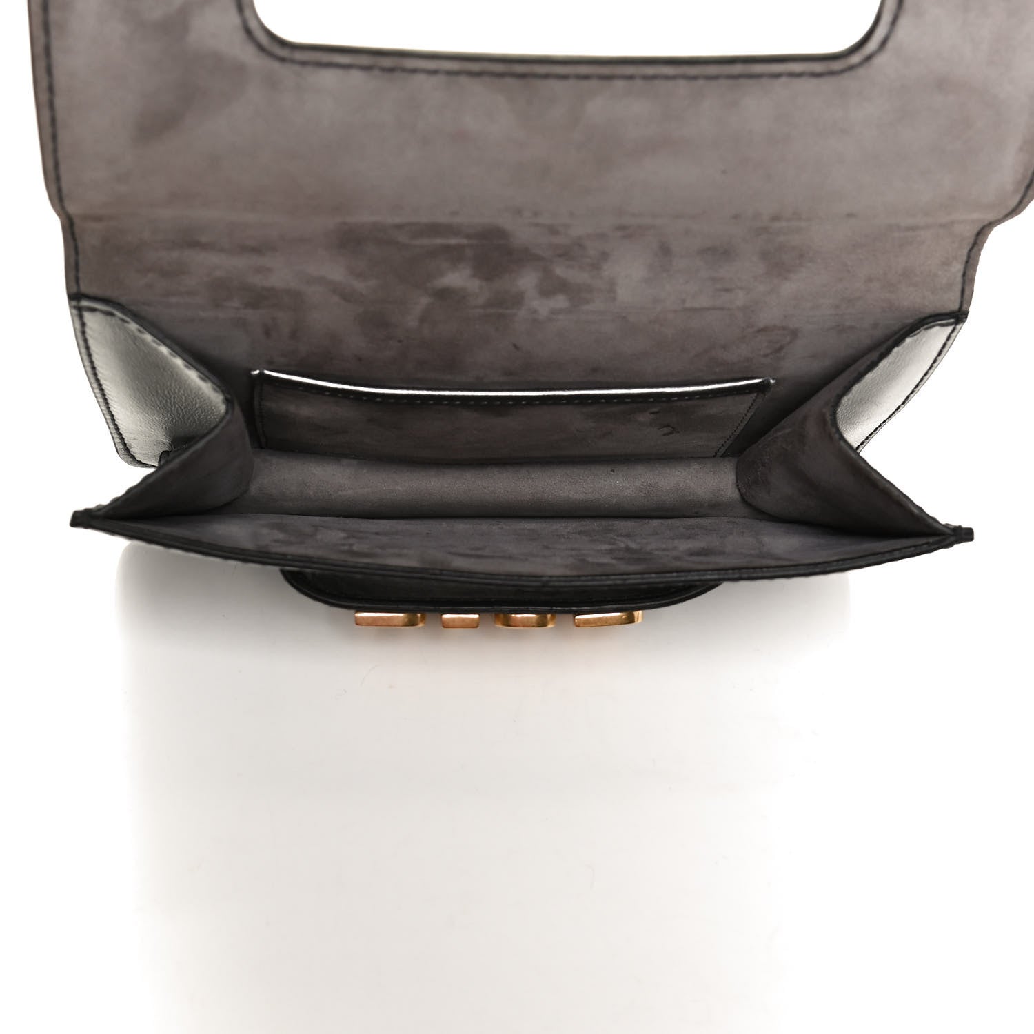 Christian Dior Metallic Smooth Calfskin Dio(r)evolution Flap Clutch Silver 5 of 10