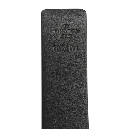 Valentino Garavani Glossy Calfskin VLogo Reversible 30mm Belt 70 28 Saddle Brown Black 5 of 5