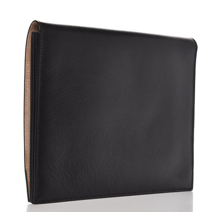 Celine Smooth Lambskin iPad Folio Clutch Black 3 of 9
